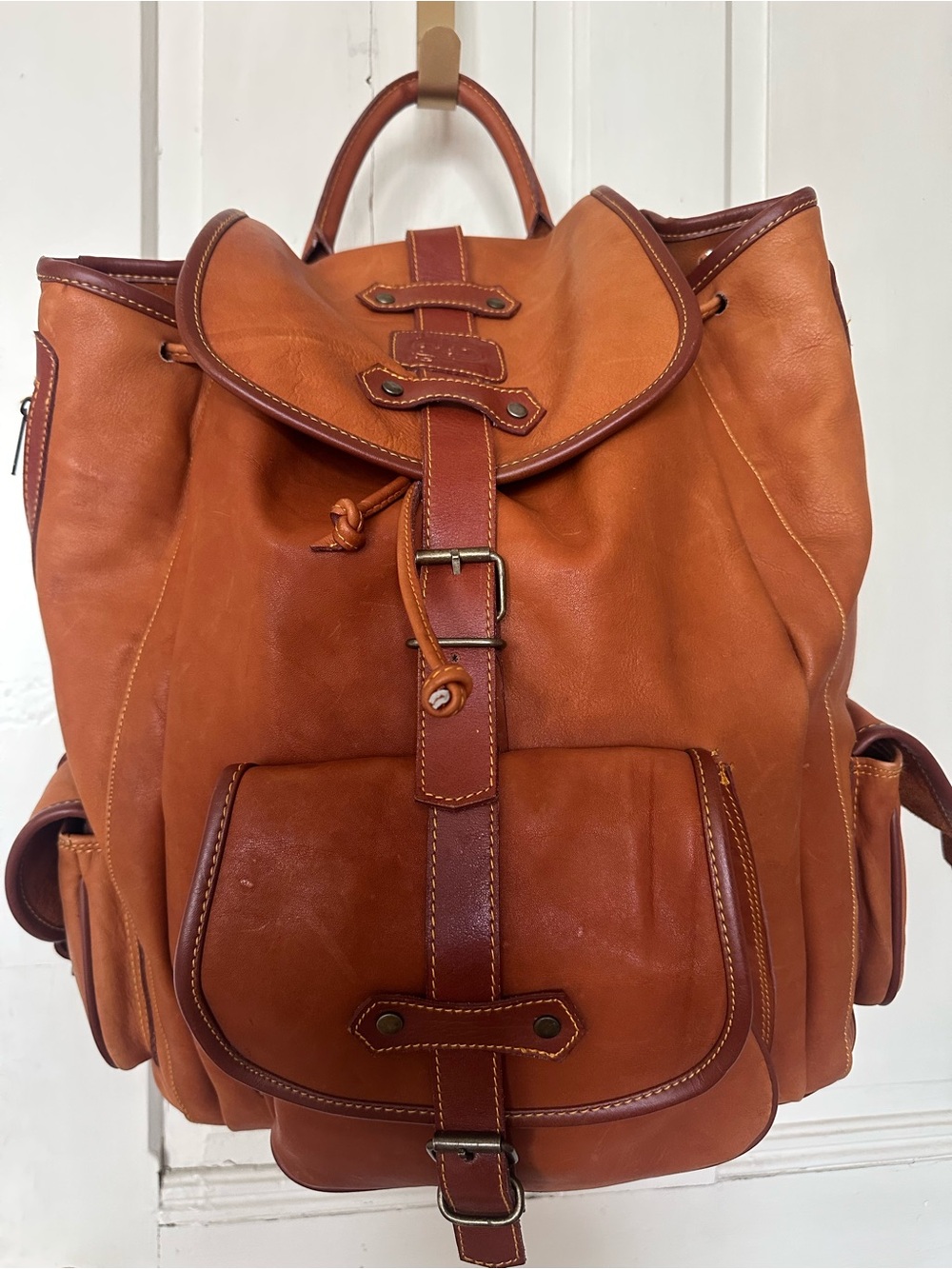 Vintage Leather Backpack by Juliet Leather